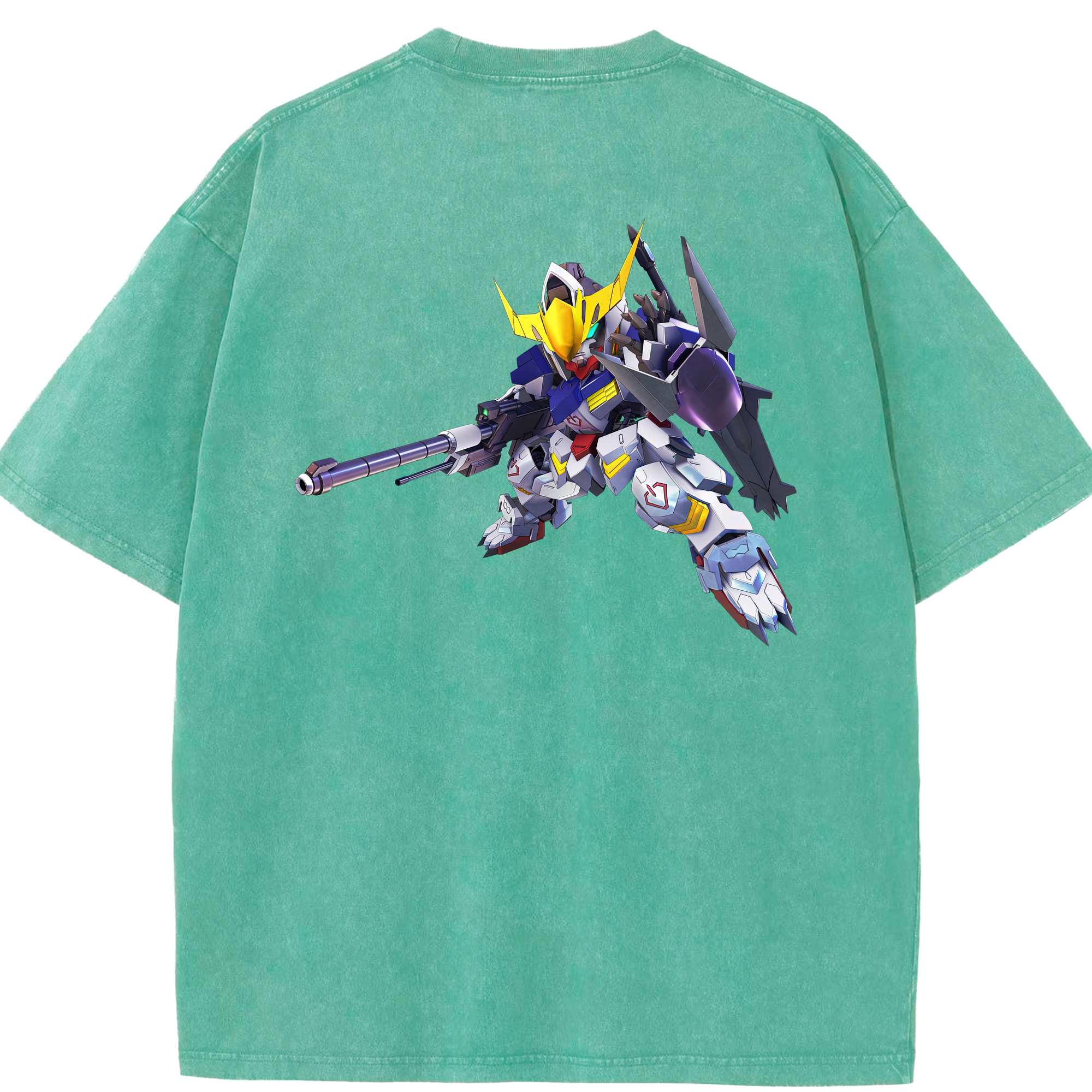 （画像用） 機動戦士ガンダム Mobile Suit Gundam 綿100% ヴィンテージ風 半袖Tシャツ（背面プリント）
